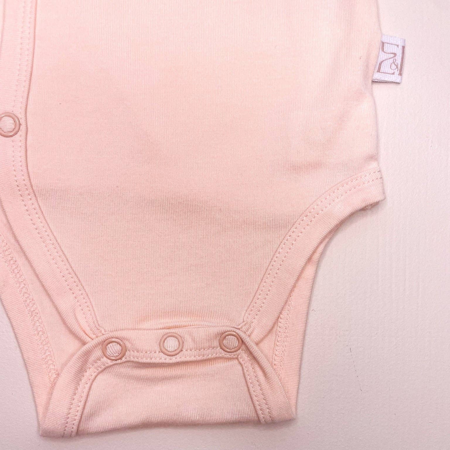 Elke & Indigo - Wholesale Bodysuit (Non-Footed) - Baby - Bamboo/Organic Cotton Freya Long Sleeve Bodysuit - Peach6