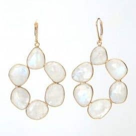 AB Moonstone Earrings for wholesale by Wendy Perry Designs