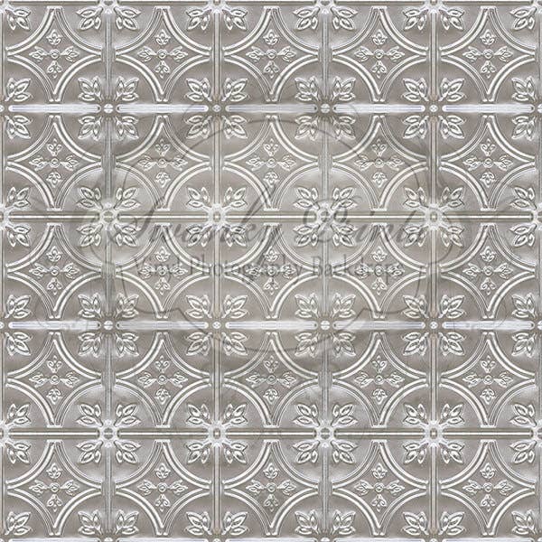 1,8 m x 1,8 m Vinyl-Fotografie-Kultur/silbernes Fliesenmuster für den Großhandel von Swanky Prints