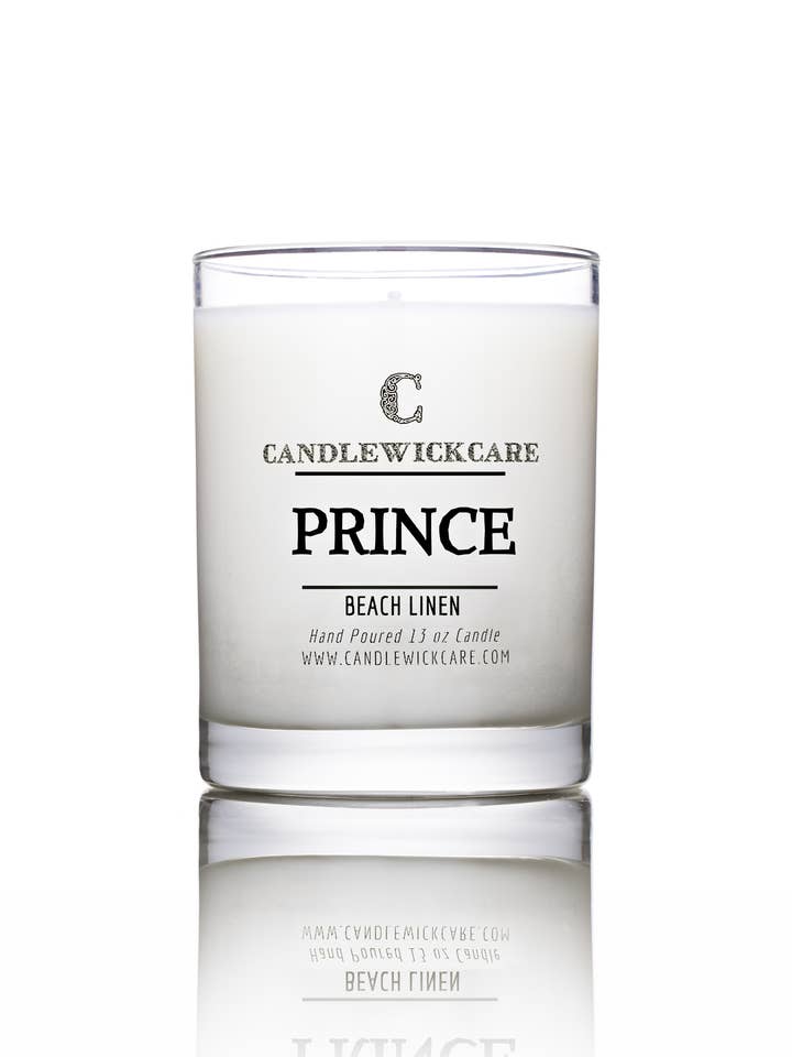 CandleWickCare Prince Scented Candles in Glass Jar (13oz) for wholesale by CANDLEWICKCARE