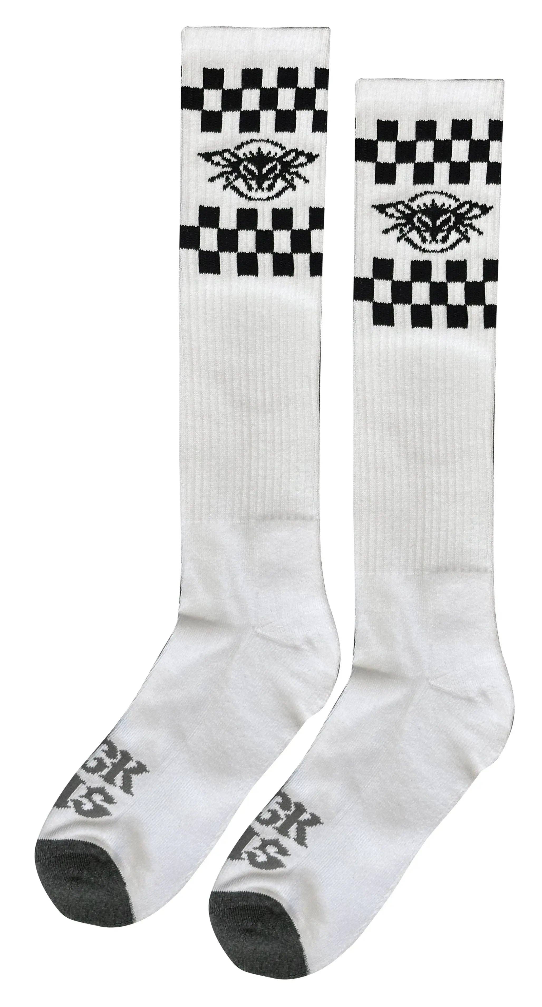 Black Flys Eyewear - Wholesale Socks - Men's - Checkered Fly Knee High Socks1
