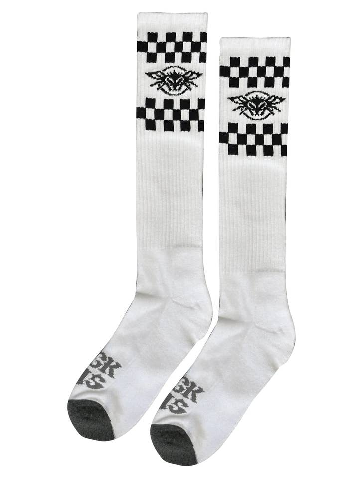 Black Flys Eyewear - Wholesale Socks - Men's - Checkered Fly Knee High Socks1