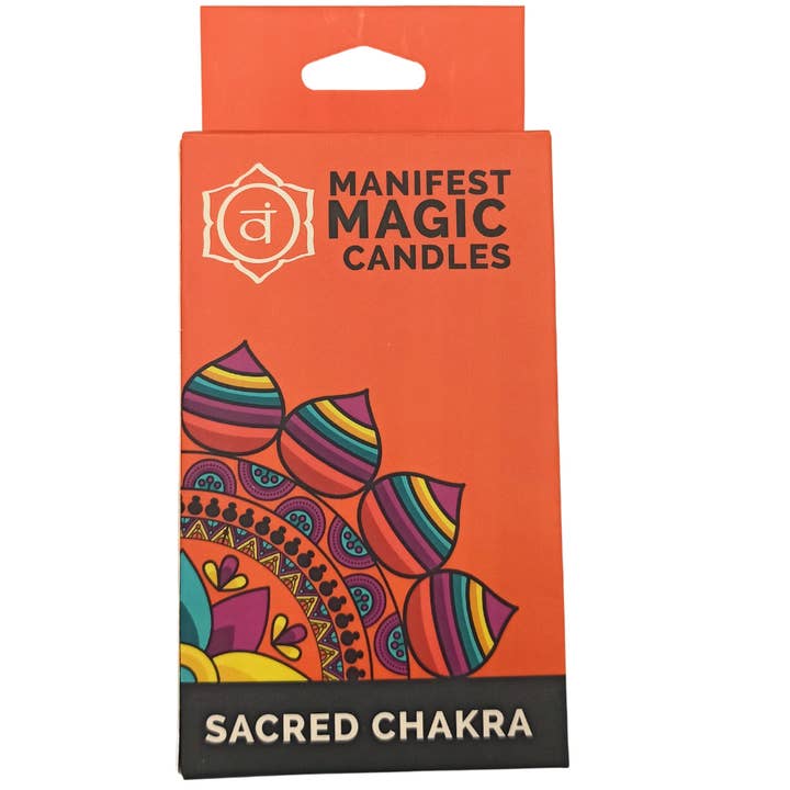 AW Artisan - Wholesale Tapered Candle/Candlestick - Magic Candles (pack of 12) - Orange - Sacral Chakra1