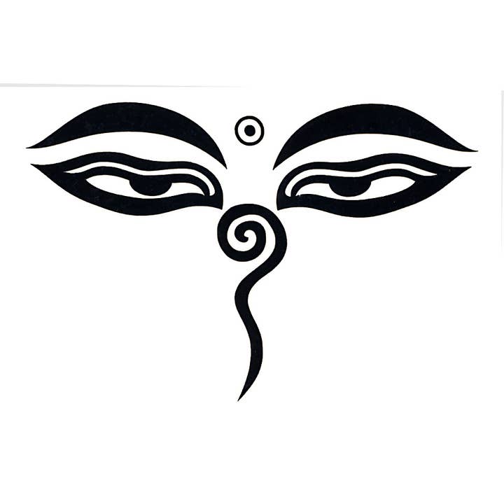 Lg Buddha Eye Sticker for wholesale by Gypsy Rose