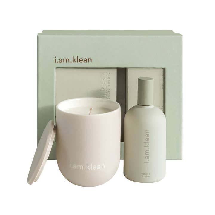 i.am.klean – Großhandel Kerze im Glas / gefüllte Kerze – Geschenkbox Kerze + Raumspray1