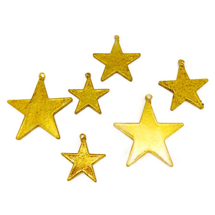 FW-Glas - Wholesale Ornament Set - stars gold0