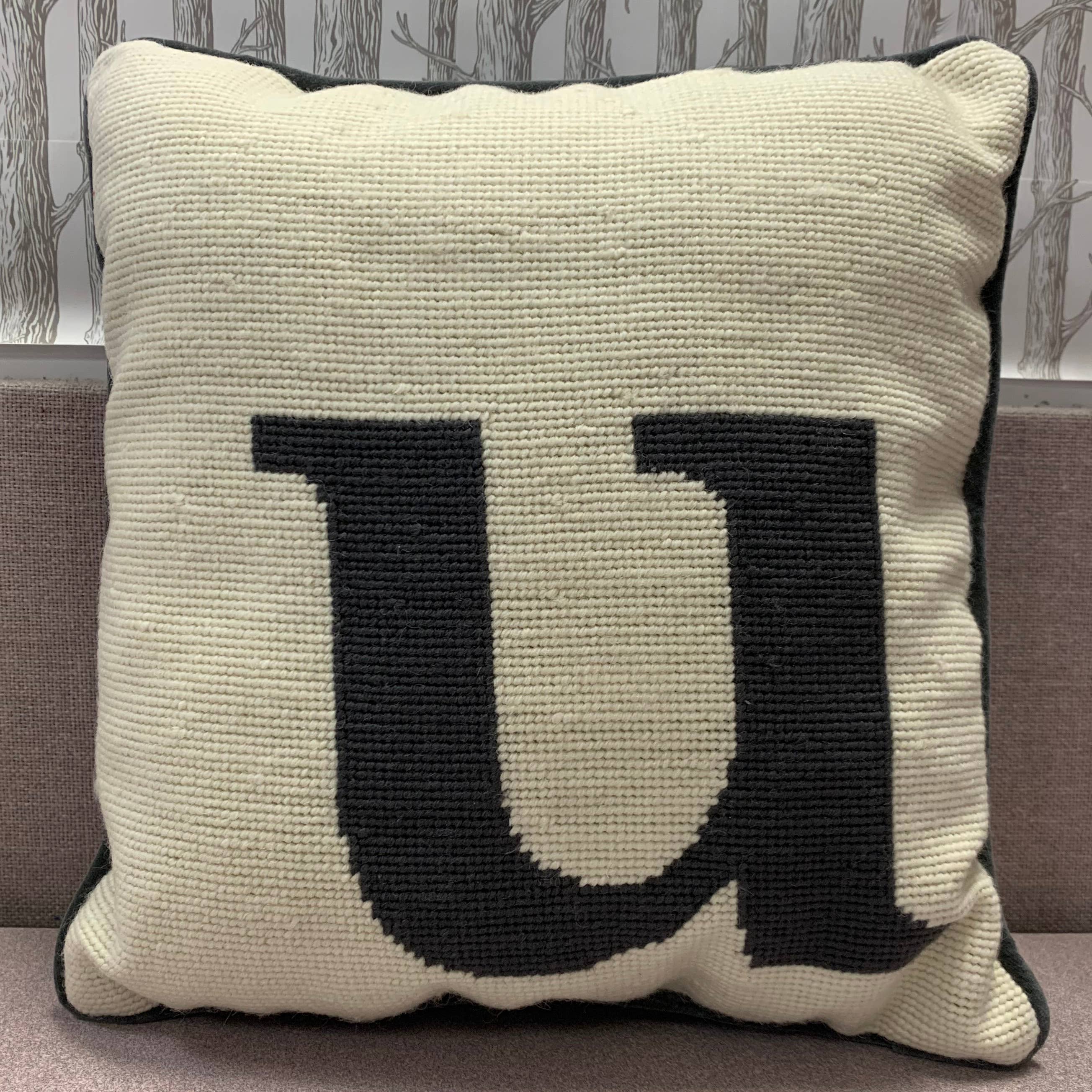 Peking Handicraft - Wholesale Throw/Decorative Pillow - Monogram Letters Needlepoint Pillow10
