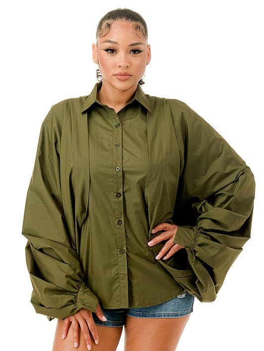 Camisa Regular de Manga Curta com Manga Comprida Destacável por atacado de Namatt Design