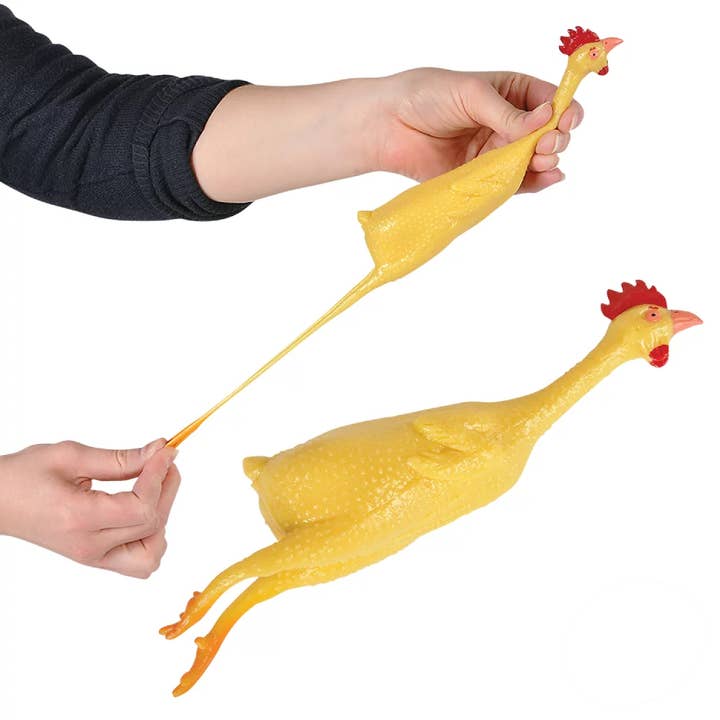PR GROUPS LLC - Wholesale Fidget Toy - Kids - Rubber Stretch Chicken