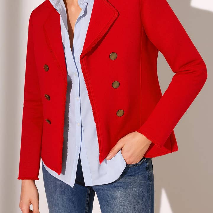 J'envie - Wholesale Jacket - Women's - The Mariner's Fringe-Trim Jacket17