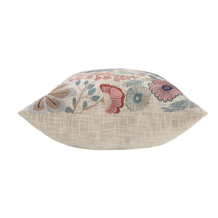 LR Home - Wholesale Throw/Decorative Pillow - Contemporary Floral Cotton Polyfilled Throw Pillow2