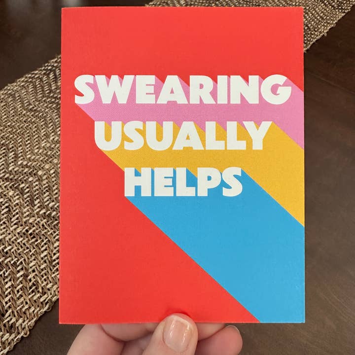Barone and Co. - Wholesale Everyday Greeting Card - Swearing Helps Card