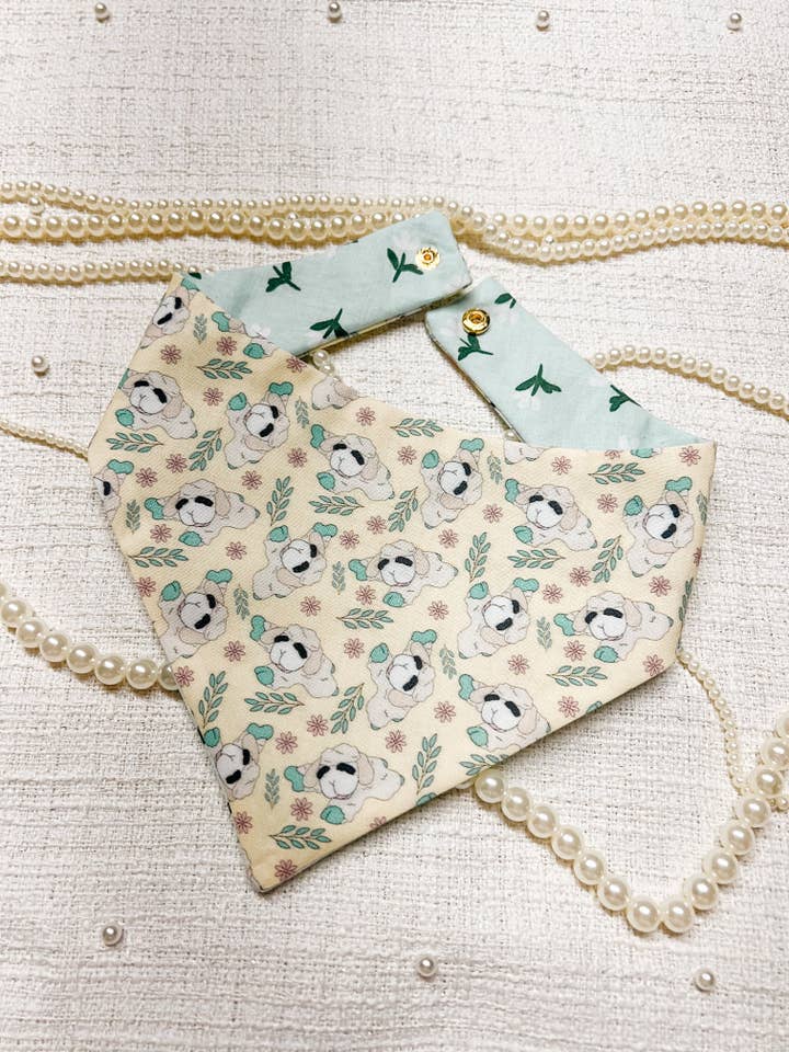 Bandana per Cani a Colletto a Scatto Reversibile, Agnello Primaverile per la vendita all'ingrosso da parte di StellaLoo