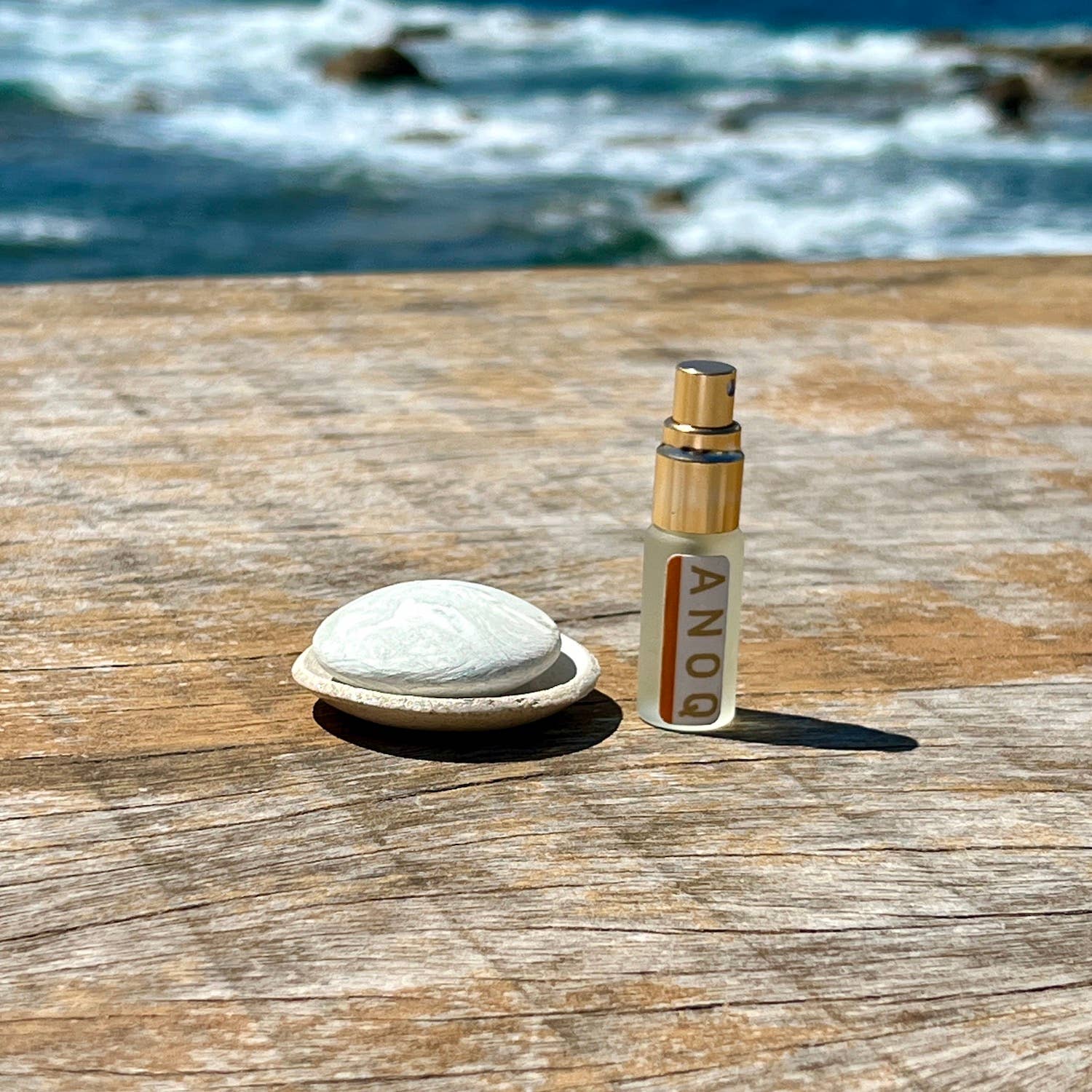 Anoq - Wholesale Reed Diffuser - Scented oil diffuser, colored pebble Natural clay.1