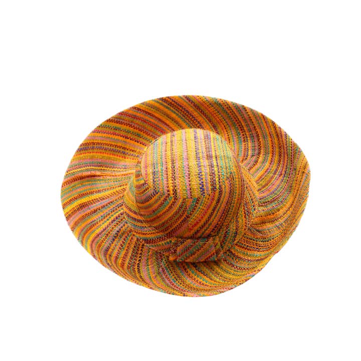 Shebobo - Wholesale Straw Hat - Women's - Monica 5" & 7" Wide Brim Melange Packable Straw Sun Hats5