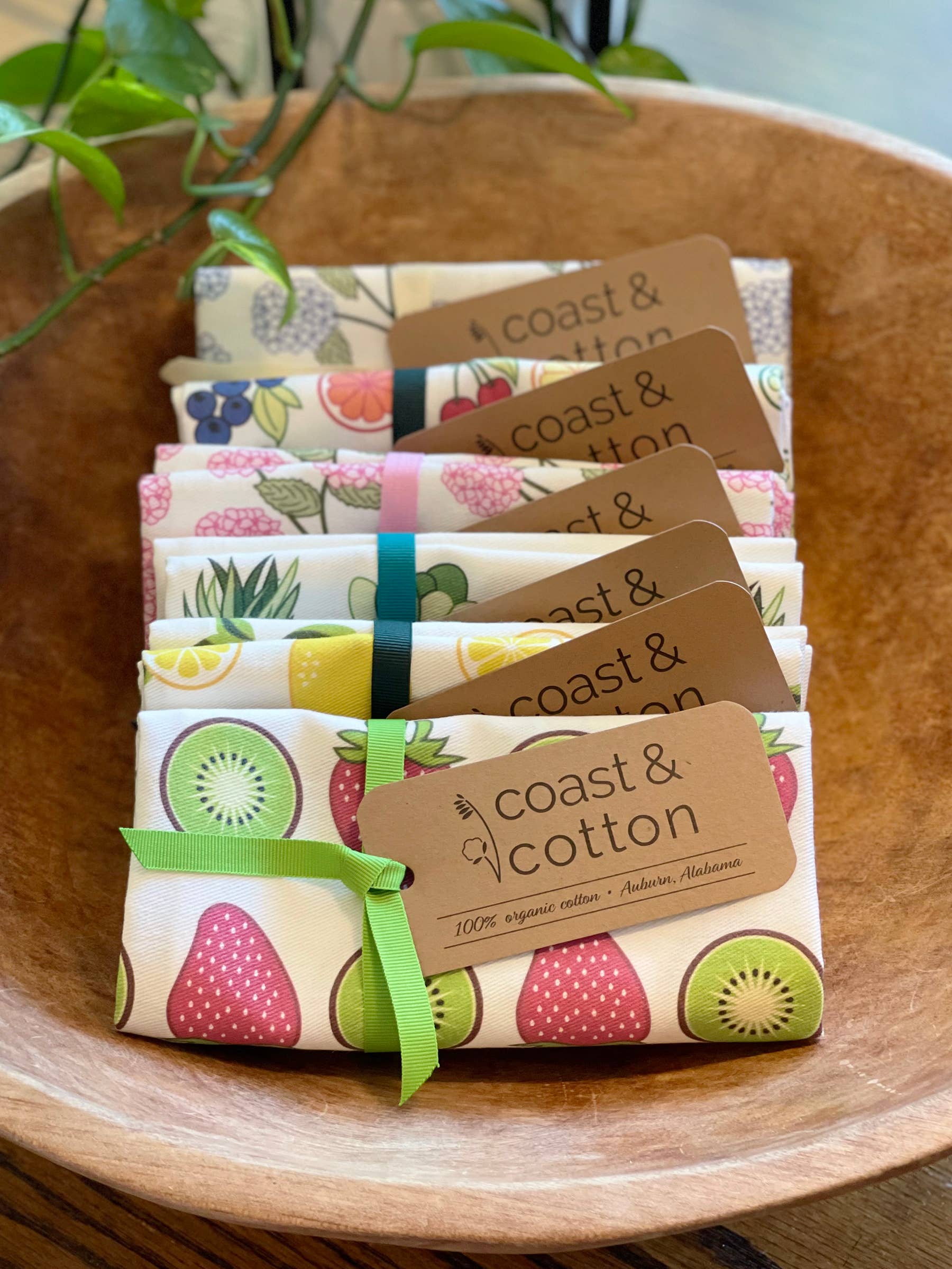 Coast & Cotton – Großhandel Geschirrtücher – Geschirrtuch aus Bio-Baumwolle, Kirschen1