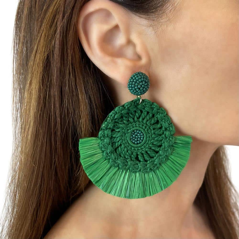 AXESSI - Vente Boucles d'oreilles pendantes - Grandes boucles d'oreilles tendance en crochet0