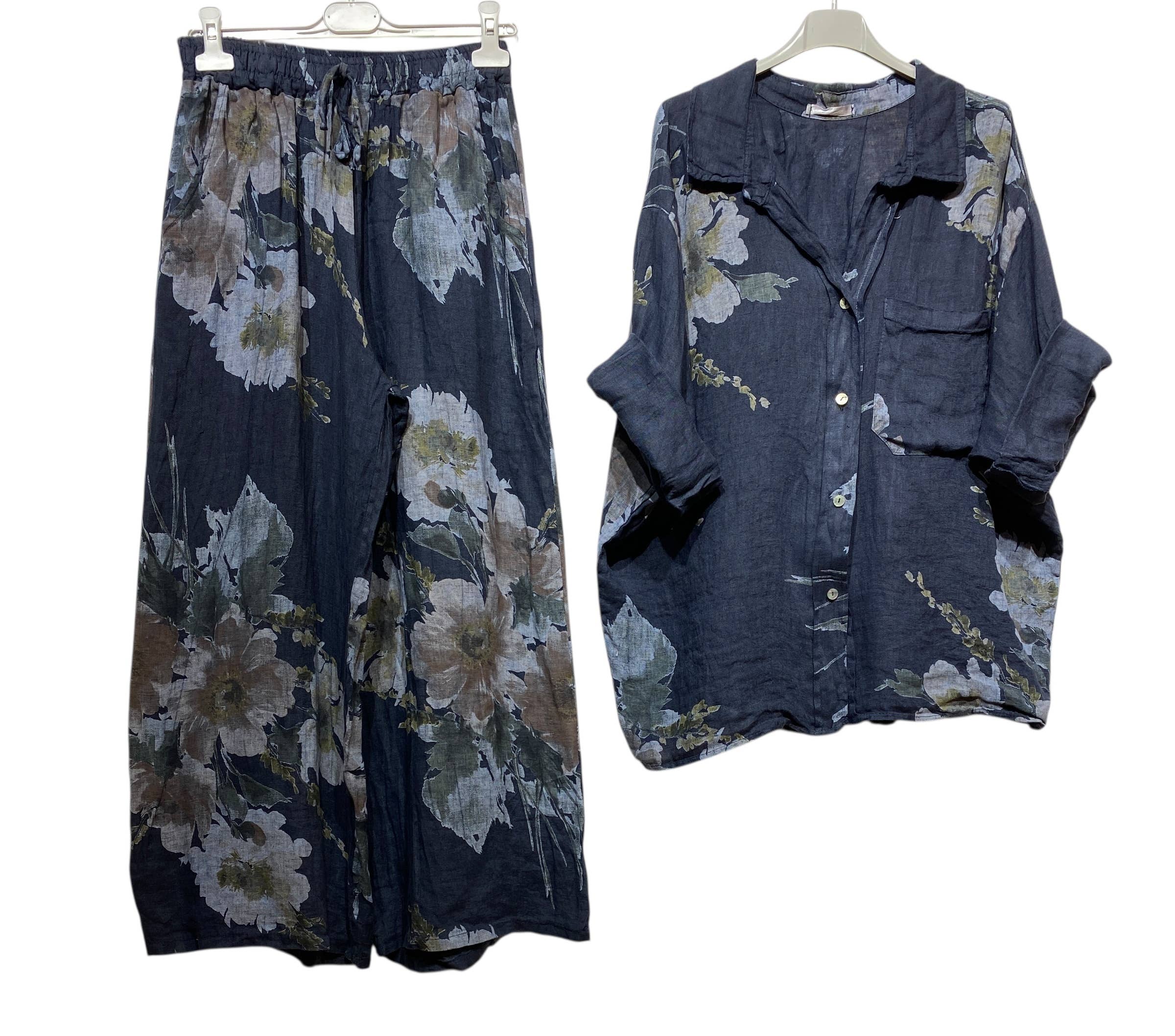 LINEN & COTTON HOUSE - Wholesale Jumpsuit - Women's - SET 100% LINEN 350 + 52995