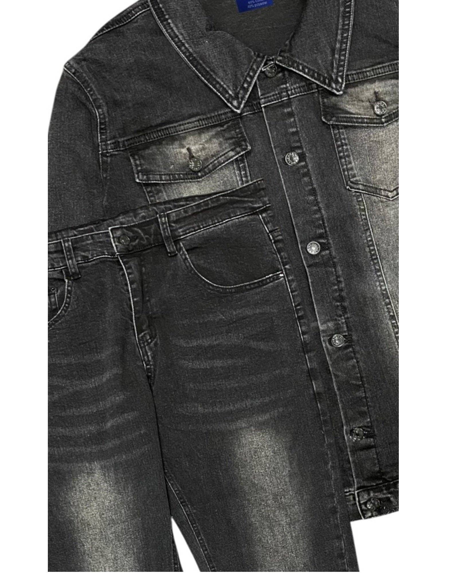 Royal Threads - Wholesale Suit Set - Men's - Men’s Tuxedo Jean Suit Classic Slim Fit2