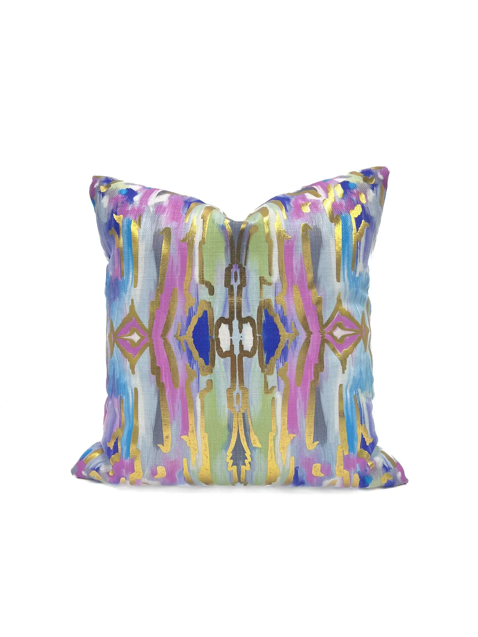 Rachel Brooks Design, LLC – wholesale Dekorativ kudde – Guldfolie Sarah Kaleidoskopkudde0