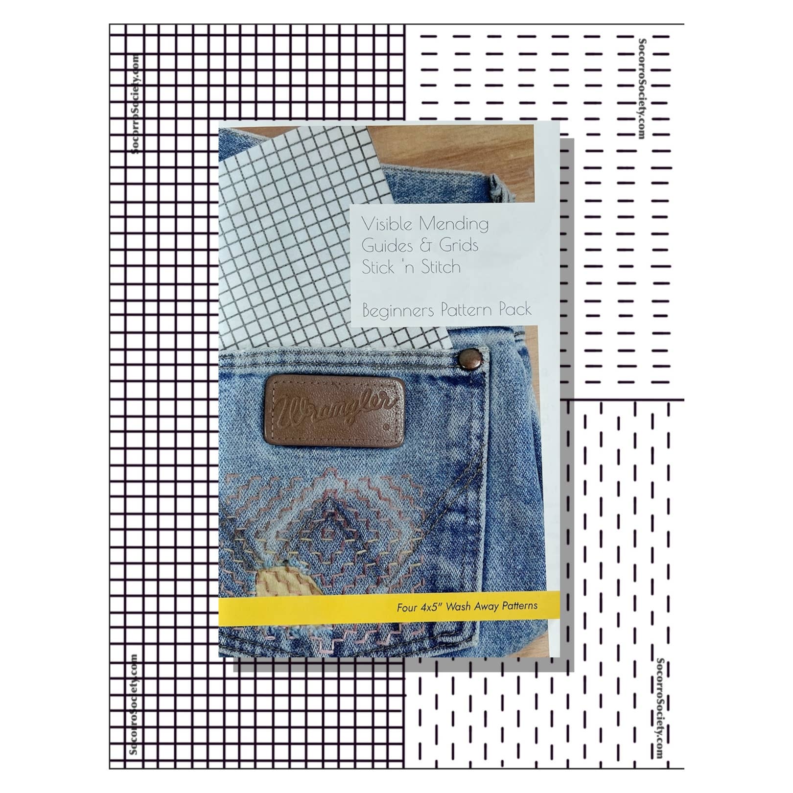 Socorro Society - Vendita all'ingrosso Attrezzatura per ricamo/punto croce - Kit Iniziale per Cuciture e Tracce Visibili con Modelli per Rammendo