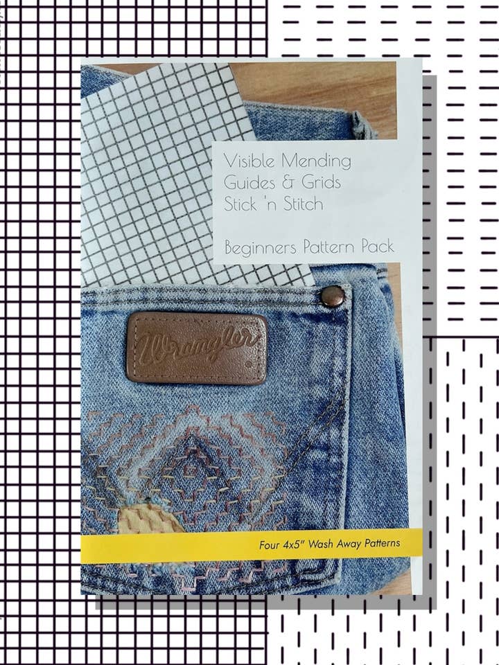 Visible Mending Stick and Stitch Patterns- Starter Pack and other Purchase Wholesale stitched. Free Returns & Net 60 Terms on Faire trending on Faire.