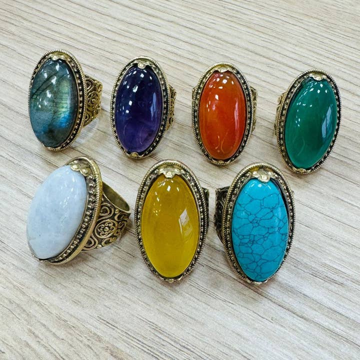 Hecho a mano - Wholesale Cocktail/Statement Ring - XXL rings3