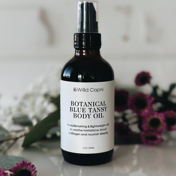 Wild Capri - Wholesale Bath/body oil - Botanical Blue Tansy Body Oil0