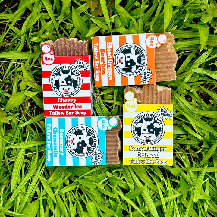 Vellum Street - Wholesale Bar Soap - 4oz Tallow Bar Soap8