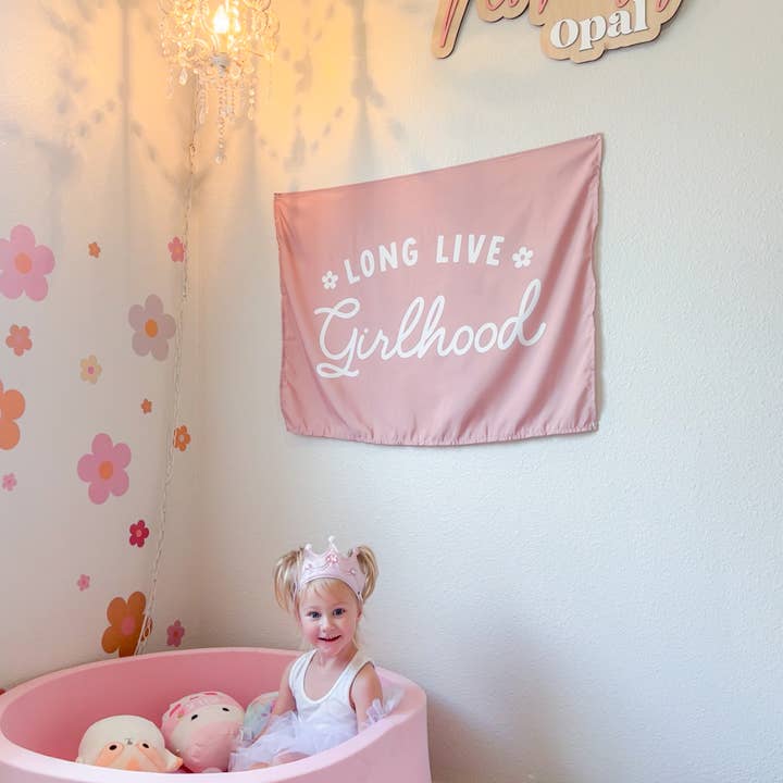 Cherrypick - Wholesale Banner - Kids & Baby - Long Live Girlhood Banner - Girl Room Wall Decor