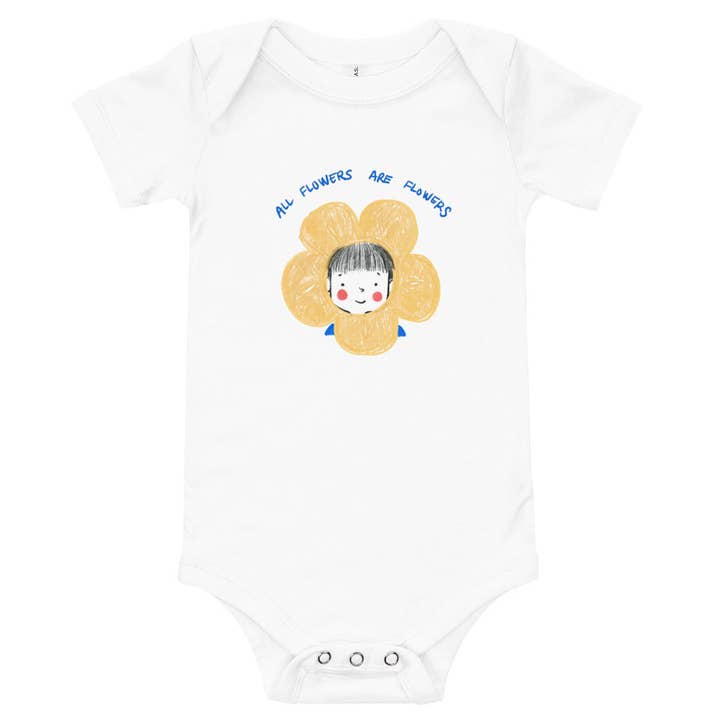 Body pour bébé Toutes les fleurs sont des fleurs pour la vente par Akimiro Studio