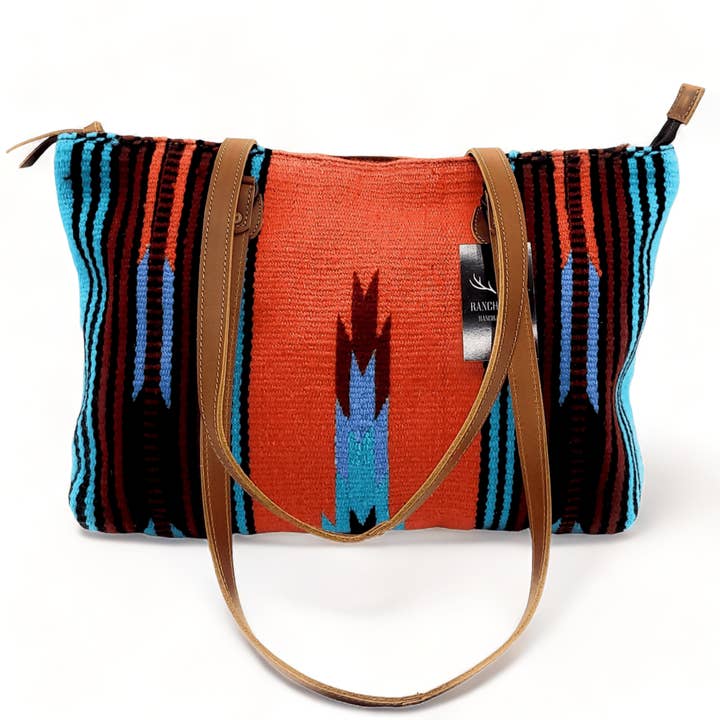 Ranch Junkie - Wholesale Tote Bag - Women's - Southwestern Large Handwoven Wool Boho Tote Sedona 3