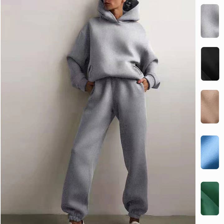 Hooded Sweatshirt And Long Pants Set Casual All-Season Outfit for wholesale by Halcyon Outfitters®