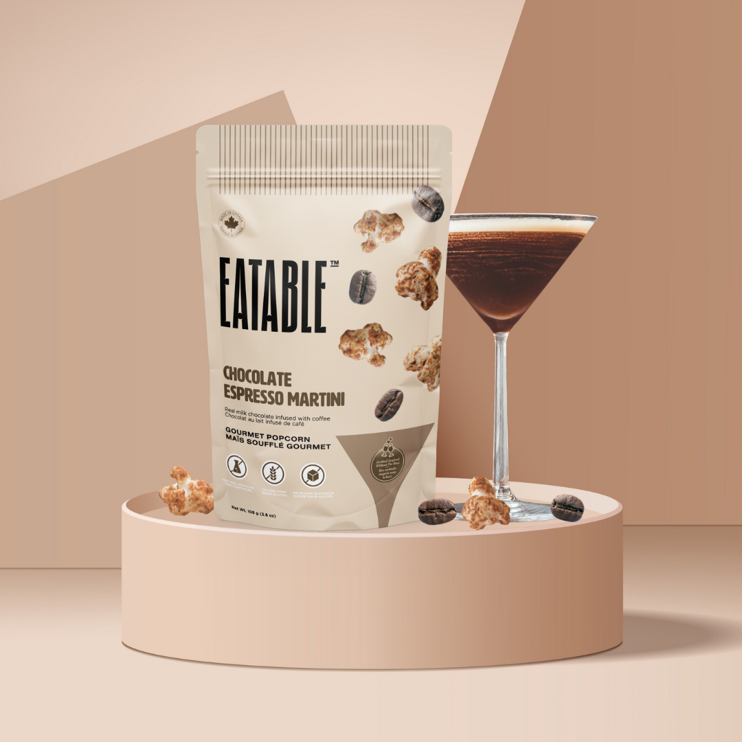 EATABLE Popcorn - Wholesale Popcorn - Chocolate Espresso Martini ☕️ Gourmet Milk Chocolate Popcorn3