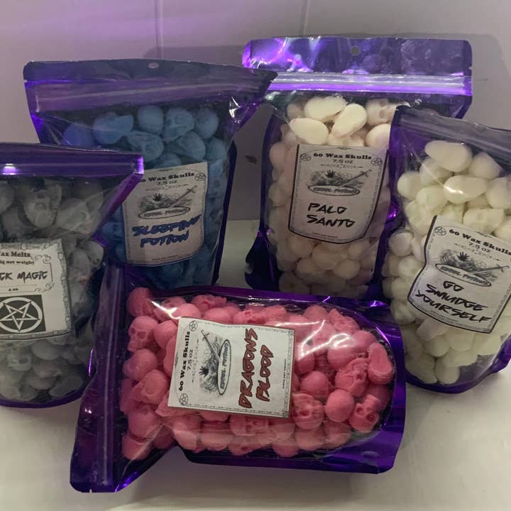 Rebel Potions - Wholesale Wax Melt - Magic Potion mini skull wax melts goth Halloween Samhain wit