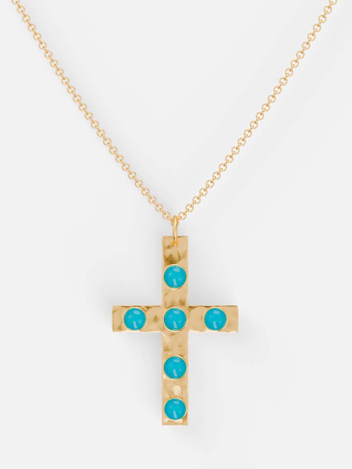 Cross Necklace - Chain for wholesale by Arcadia | Handmade Stone Jewelry