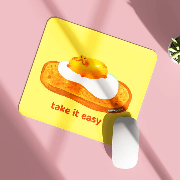 Eiertoast Kikker Muismat voor wholesale door We Are Frogs