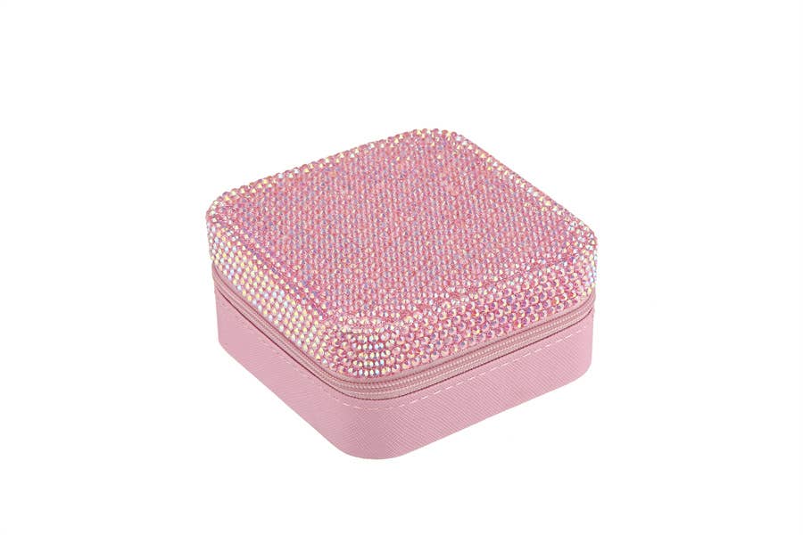 Nima Accessories Inc - Wholesale Jewelry Box/Organizer - Ladies Rhinestone Multi Compartment Jewelry Box2