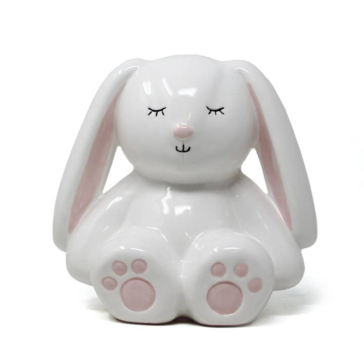 White Bunny Piggy Bank for wholesale by Child To Cherish®