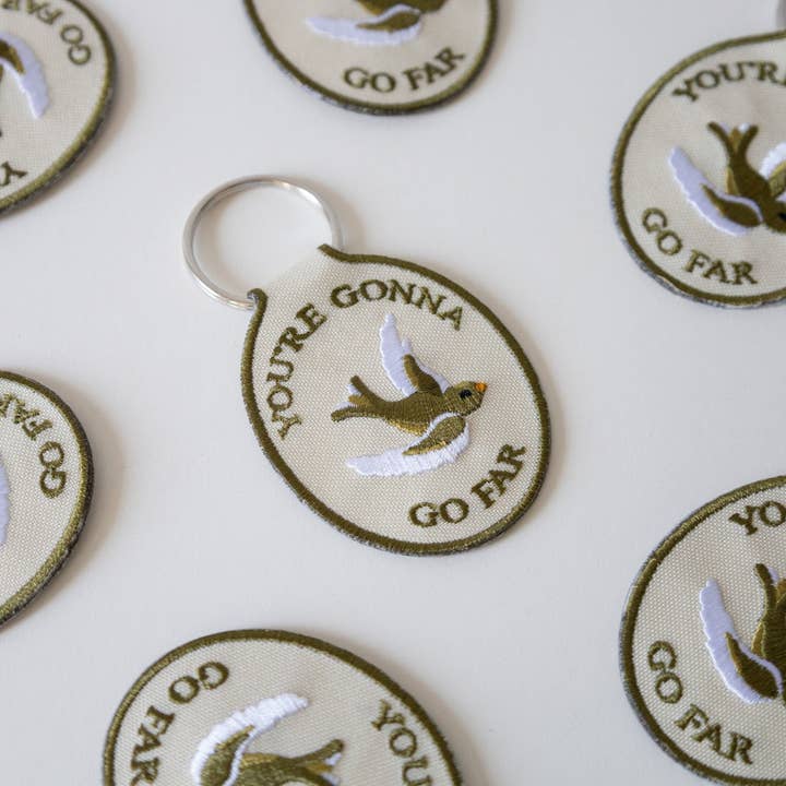 Lindy Stark Designs - Wholesale Keychain - Women's - You're Gonna Go Far Embroidered Keychain2