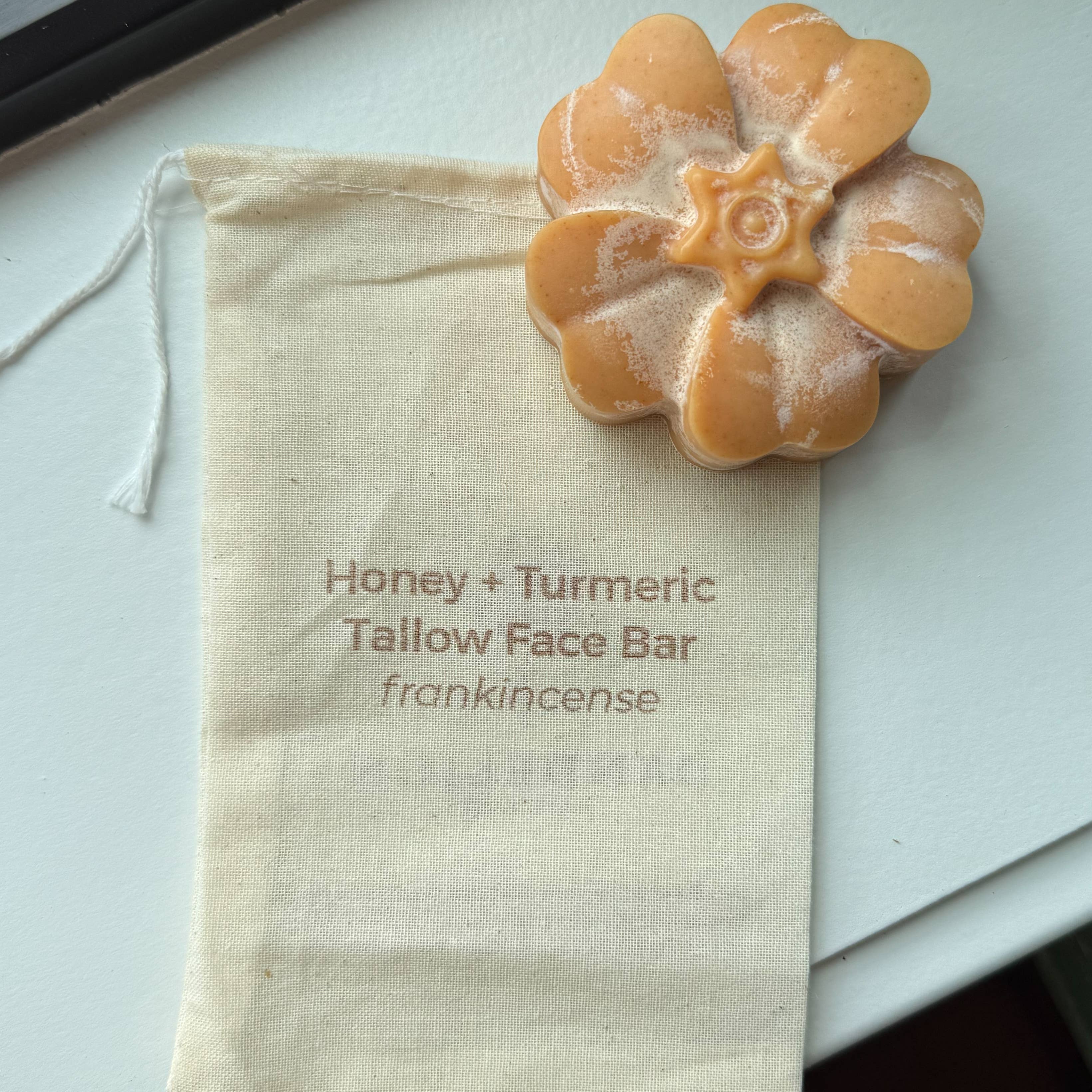 Dandelion Naturals - Wholesale Bar Soap - Honey Turmeric Tallow Face Bar Soap with Frankincense6