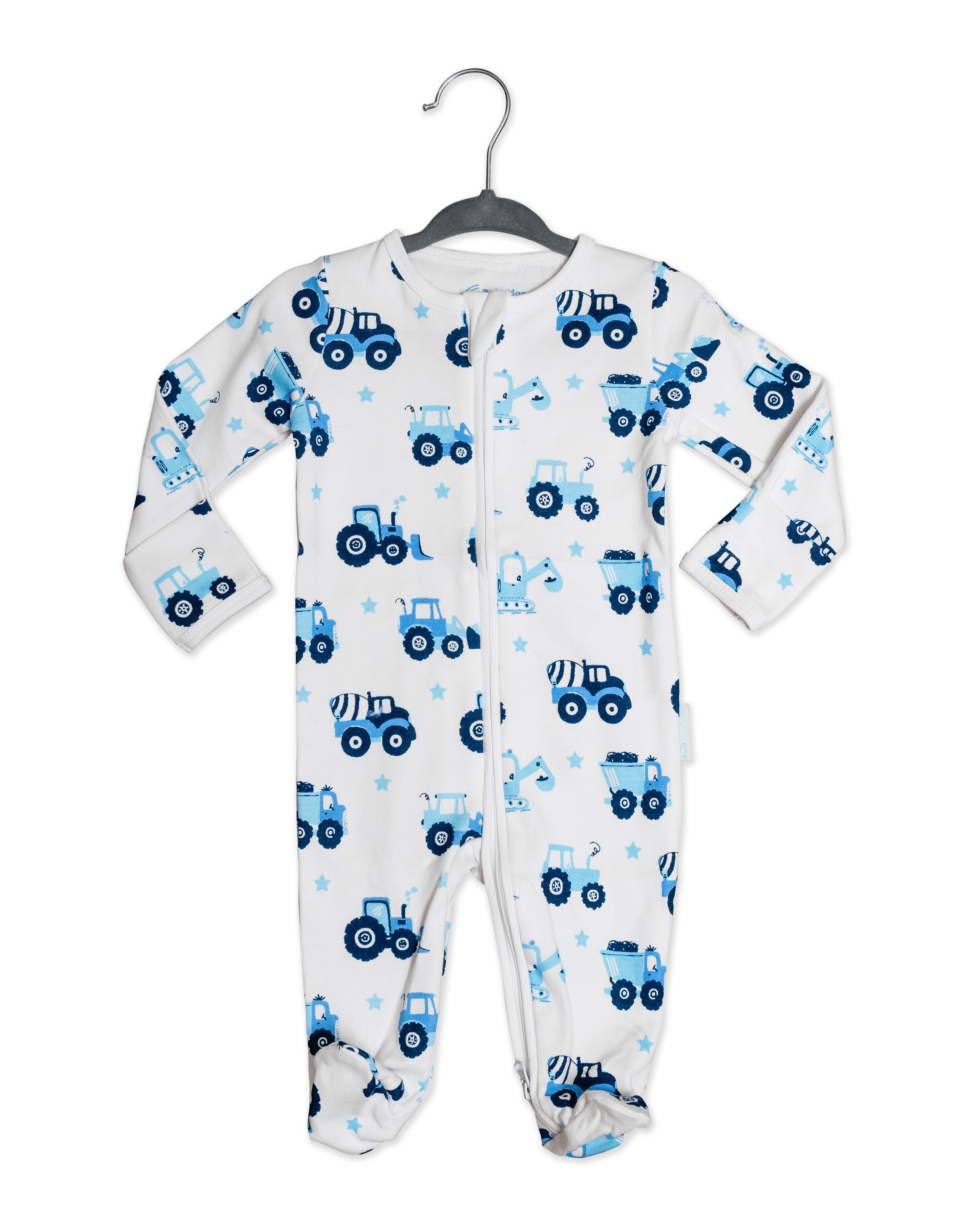 Camions Gigoteuse en coton bio avec motif véhicules en vente sur Faire8