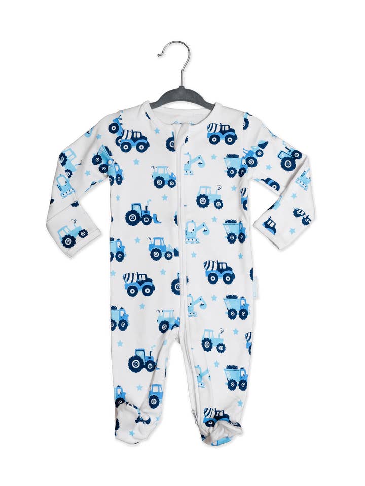 Trucks Organic Cotton Sleepsuit-Vehicle for wholesale on Faire6