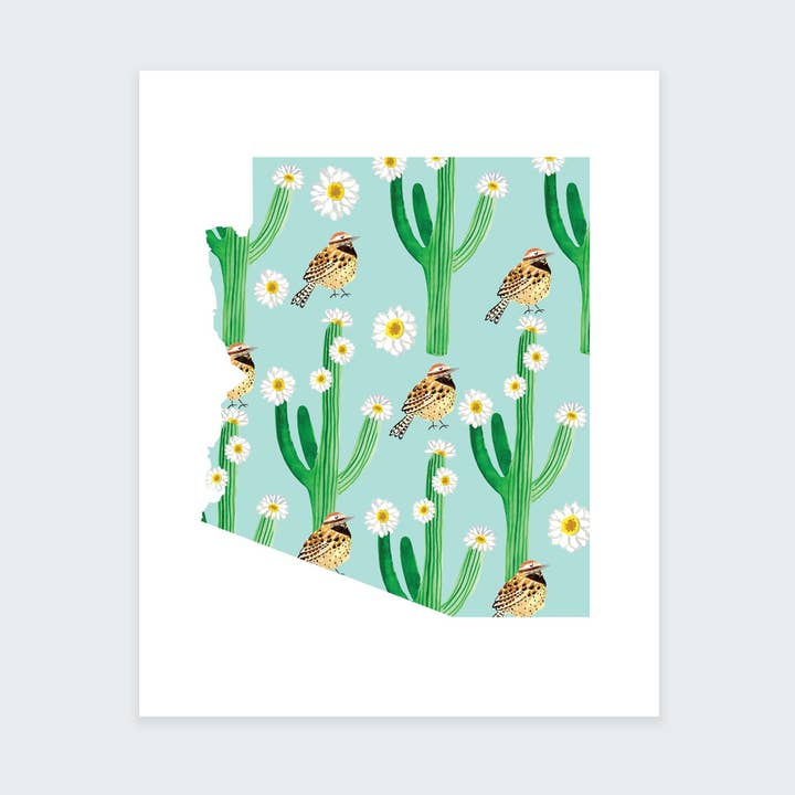 Arizona State Art Print for wholesale by MARISAMADE