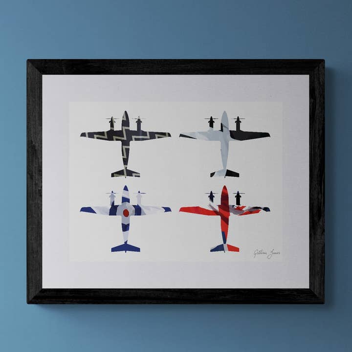 750 Naval Air Squadron Print for wholesale by Gillian Jones Designs