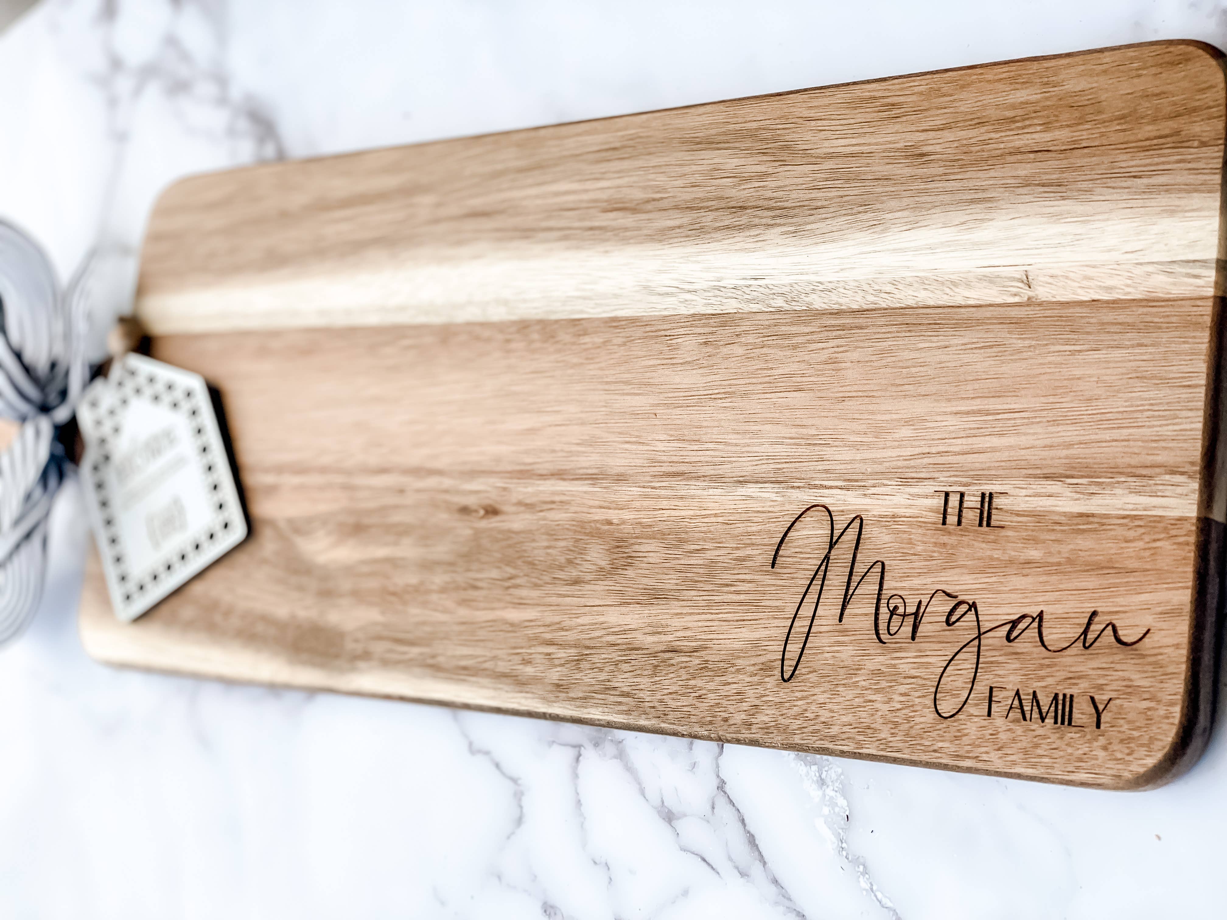 Theba Handmade - Wholesale Cheese Board - Personalized Acacia Board Charcuterie Gift Set1