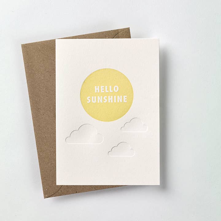 Carte Hello Sunshine pour la vente par over the c.