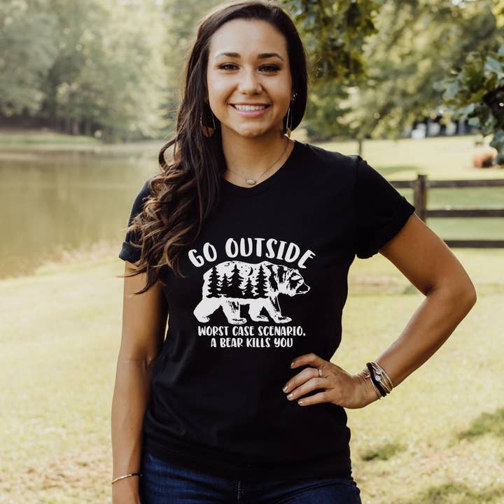 Divertida camiseta con forma de oso para mujer, ajuste unisex, 041 para venta al por mayor de 208T2.0