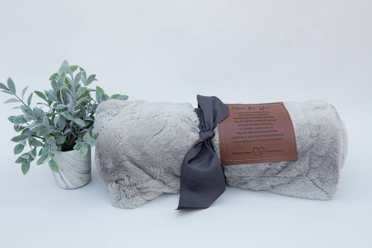The Grandparent Gift Co. Inc. - Wholesale Throw Blanket - Softly Said  Blanket: Here For You, Encouragement Gift 80206