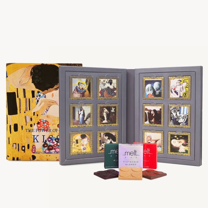 The Book of the Kiss for wholesale by Melt Chocolates